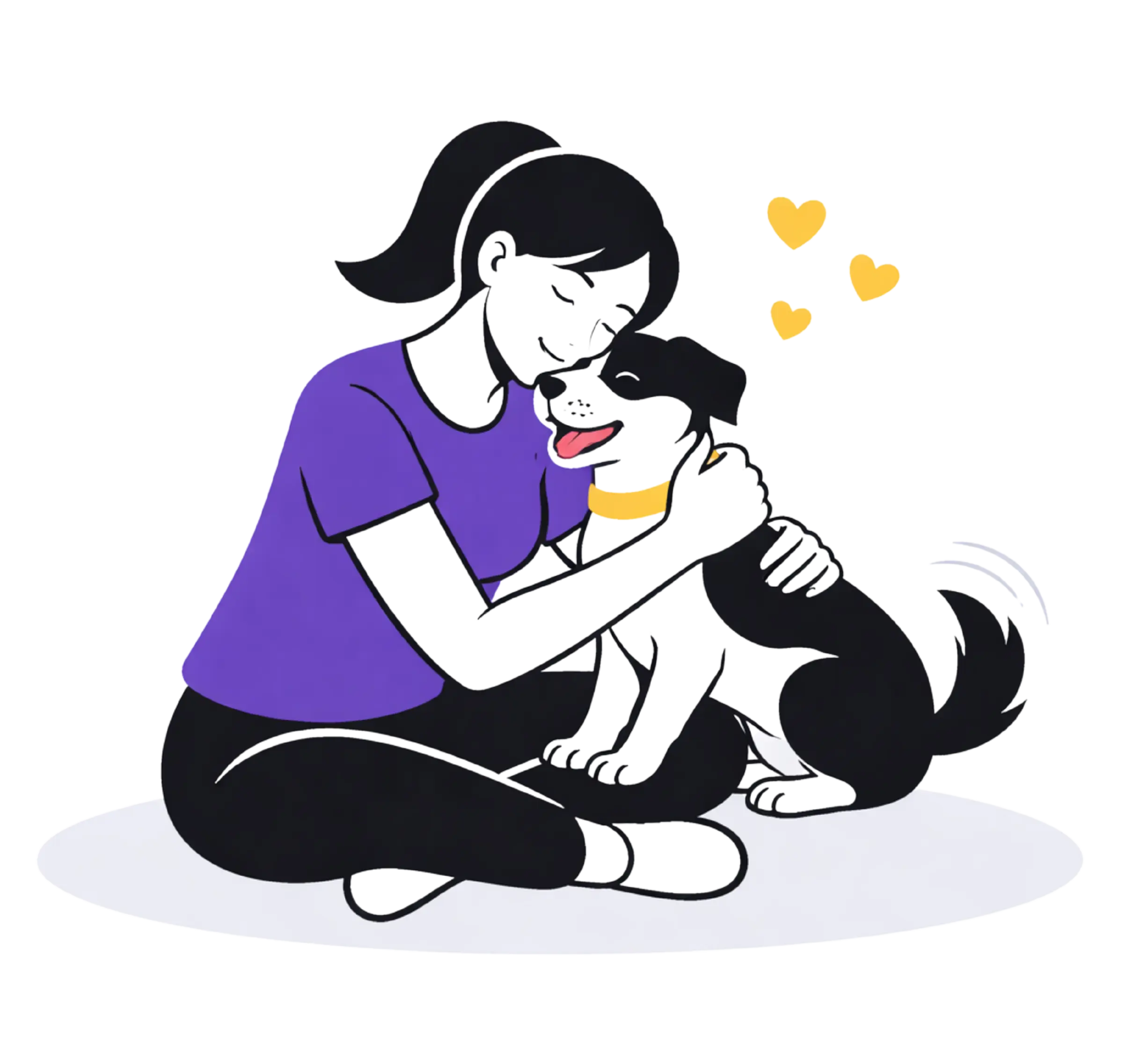 Illustration representing a better one-on-one pet care experience