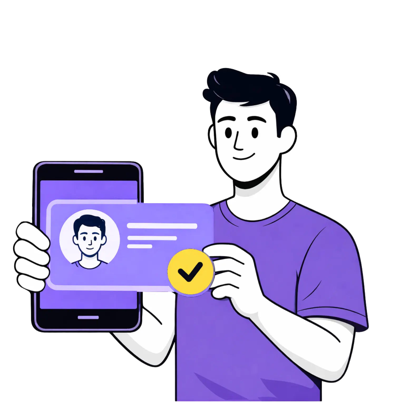 Identity verification on a phone