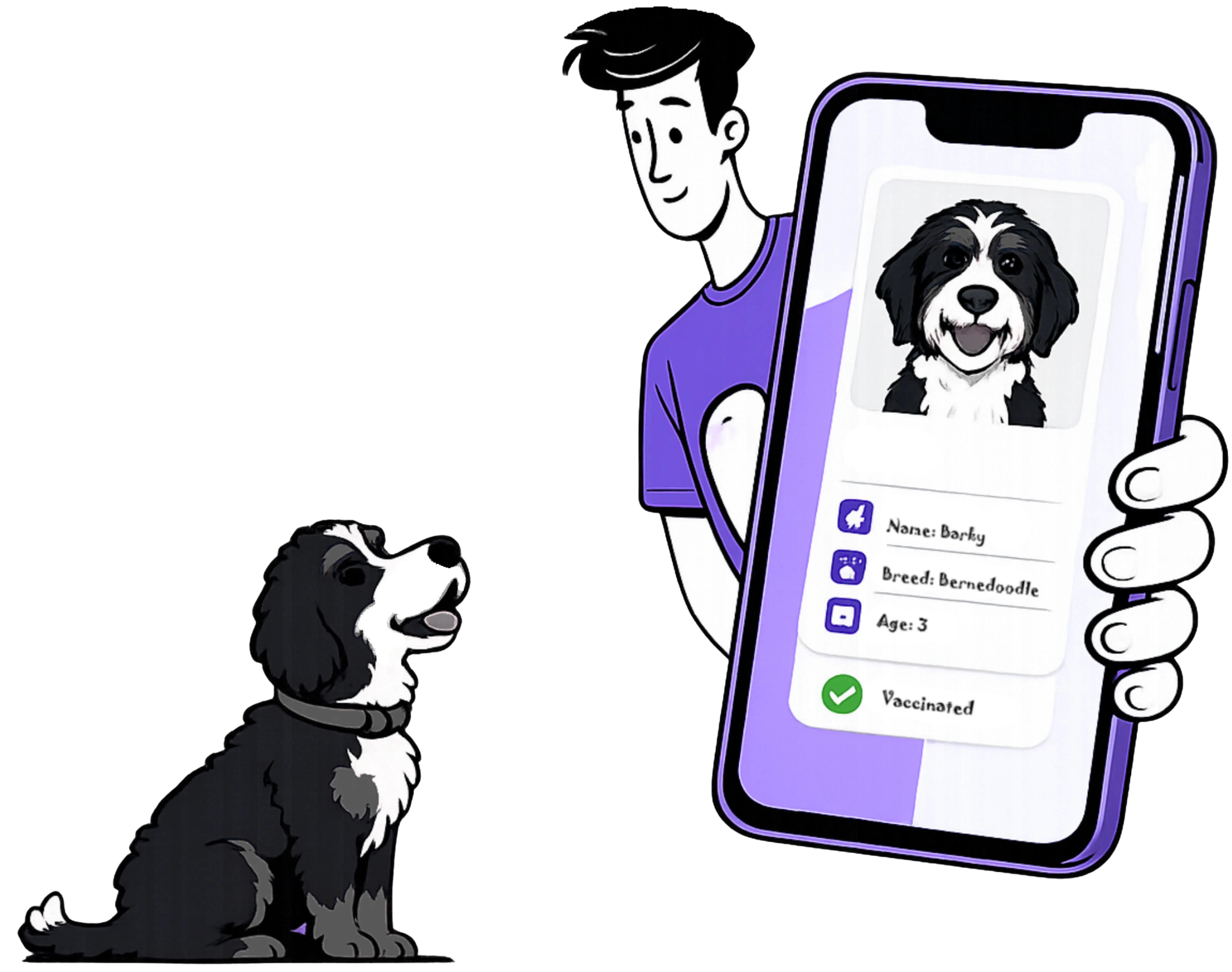 Person adding a pet profile