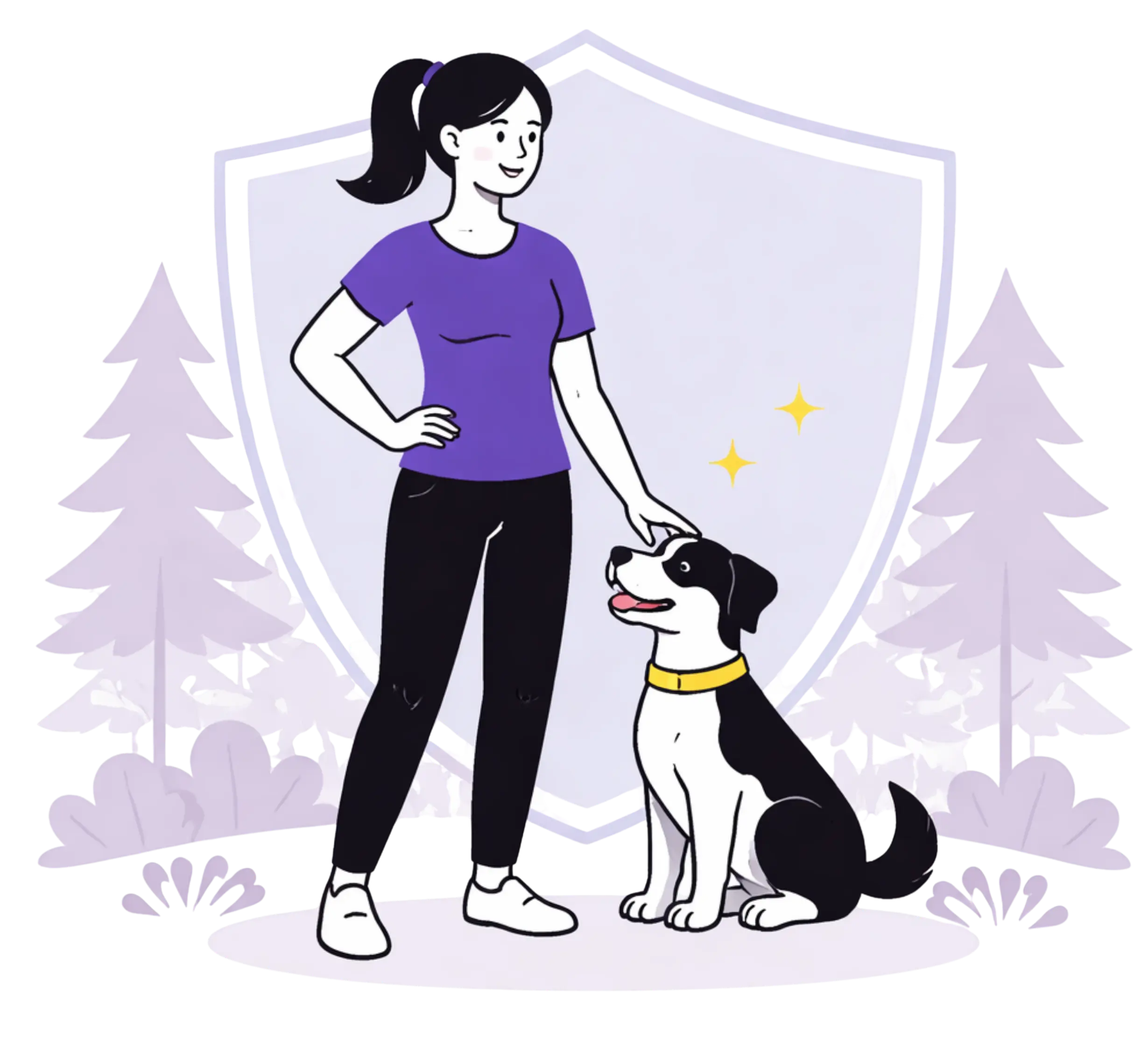 Illustration representing trust and safety