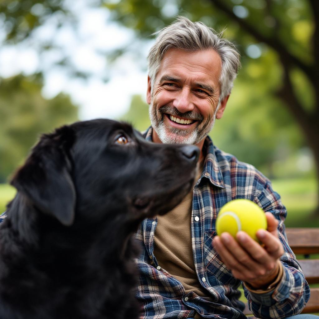 James T. with a pet